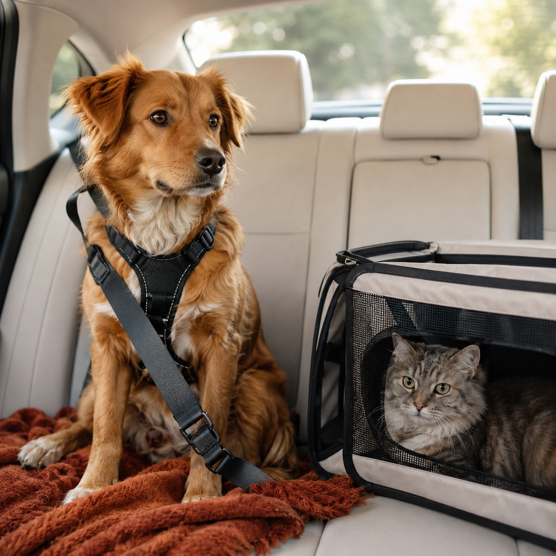 Car Safety & Comfort for Pets: Restraints, Temperature, and Stress-Reducing Travel Habits