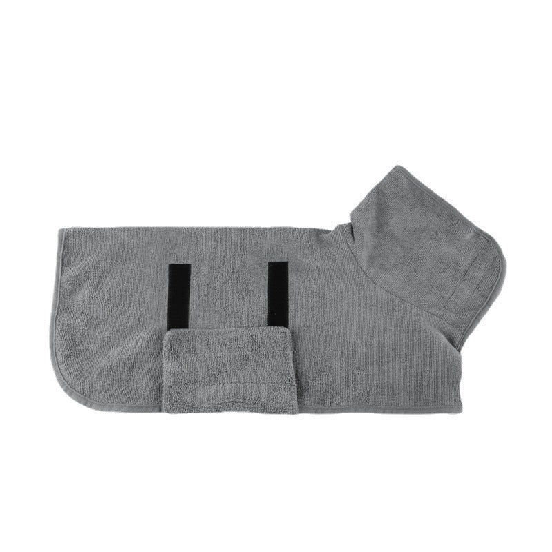 Fast Drying Microfiber Dog Bathrobe For All Sizes