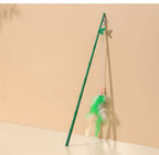 Interactive Cat Feather Wand Toy With Bell Refills