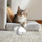 Automatic Rolling Mouse Cat Toy With Glowing Feathers