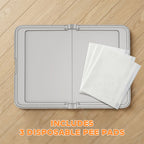 Foldable Dog Pee Pad Holder Litter Box With Disposable Pads