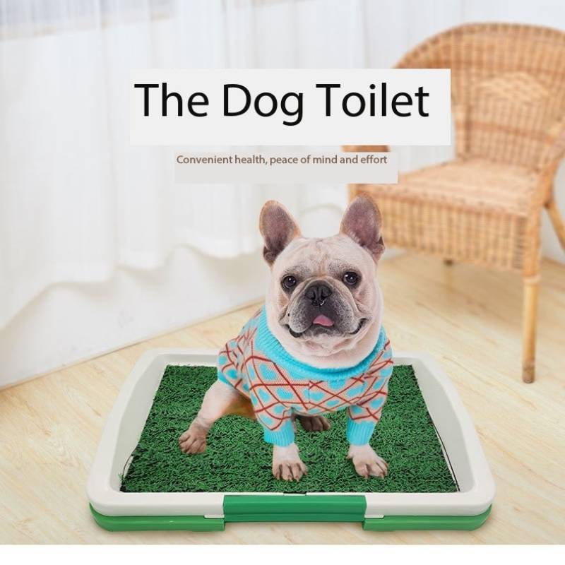 Indoor Dog Grass Patch Potty Trainer Three-Layer Tray