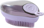 Silicone Dog Bath Brush With Built-In Soap Dispenser