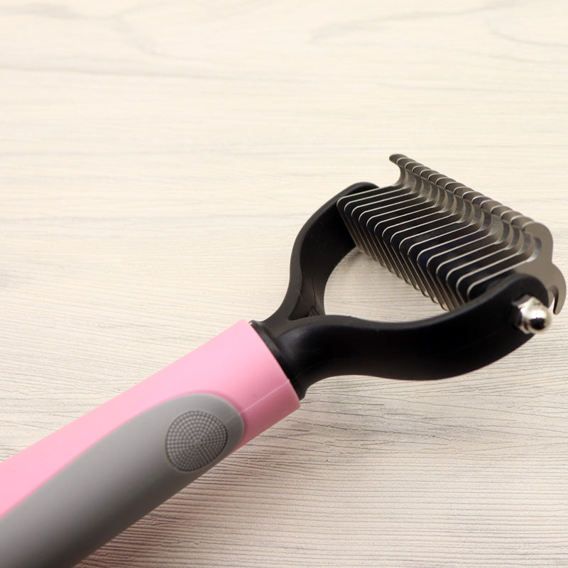 Double-sided Dematting Comb For Long-haired Dogs