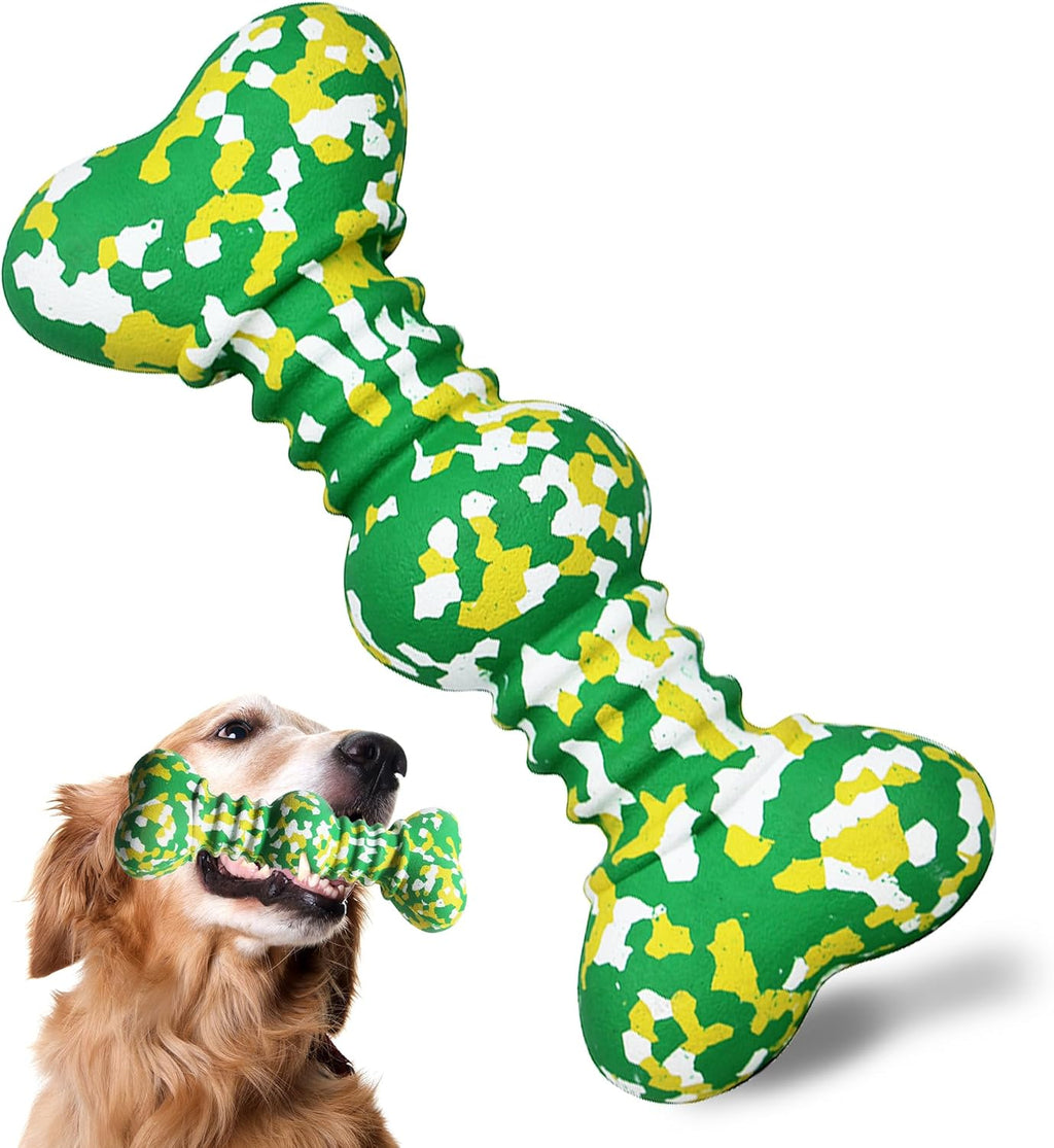 Indestructible Natural Rubber Bone Toy For Aggressive Chewers