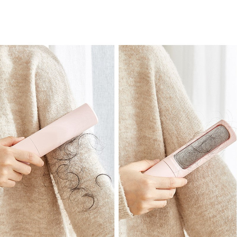 Reusable 2-in-1 Pet Hair Remover Brush Self-Cleaning