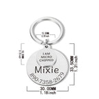 Personalized Pet ID Tag Funny Keychain Dog Collar
