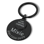 Personalized Pet ID Tag Funny Keychain Dog Collar