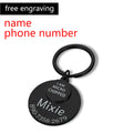 Personalized Pet ID Tag Funny Keychain Dog Collar