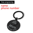 Personalized Pet ID Tag Funny Keychain Dog Collar