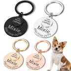 Personalized Pet ID Tag Funny Keychain Dog Collar