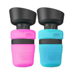 Foldable Dog Travel Water Bottle With Dispenser Trough