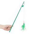 Interactive Cat Feather Wand Toy With Bell Refills