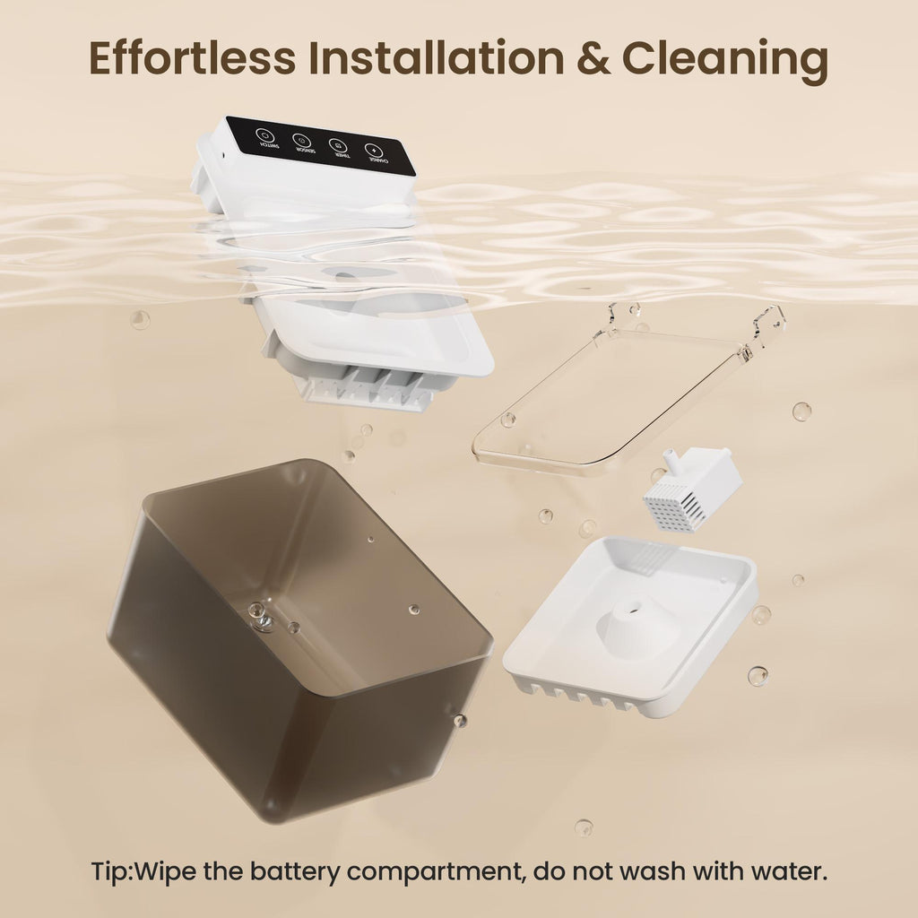 Wireless Stainless Steel Automatic Cat Water Fountain 3L