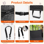 Waterproof Dog Car Back Seat Cover Hammock With Side Flaps
