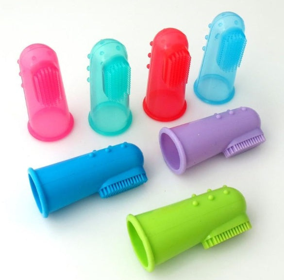 Super Soft Silicone Finger Toothbrush For Pets