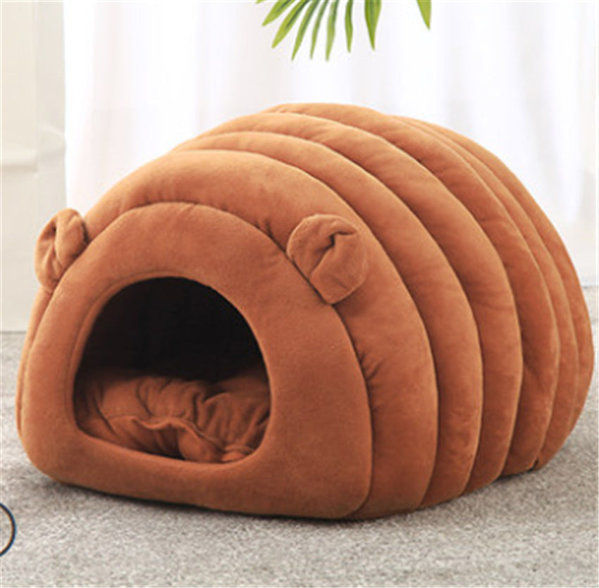Winter Cave Cat Bed Warm Enclosed Nest For Cats