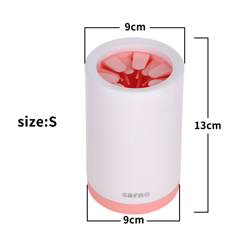 Portable Silicone Pet Paw Cleaner Cup With Soft Comb