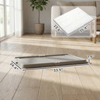 Foldable Dog Pee Pad Holder Litter Box With Disposable Pads