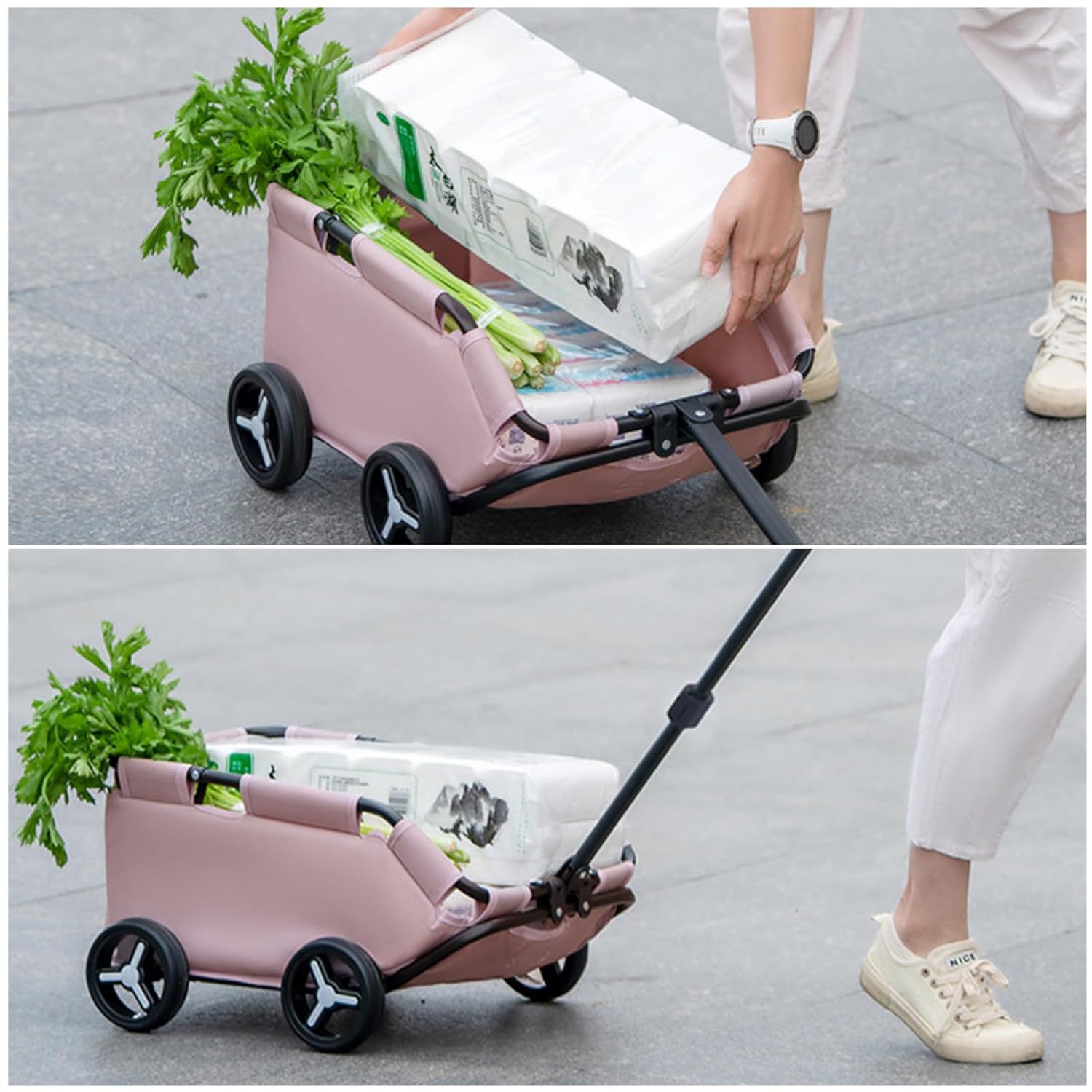 Foldable Pet Stroller For Small Dogs And Cats