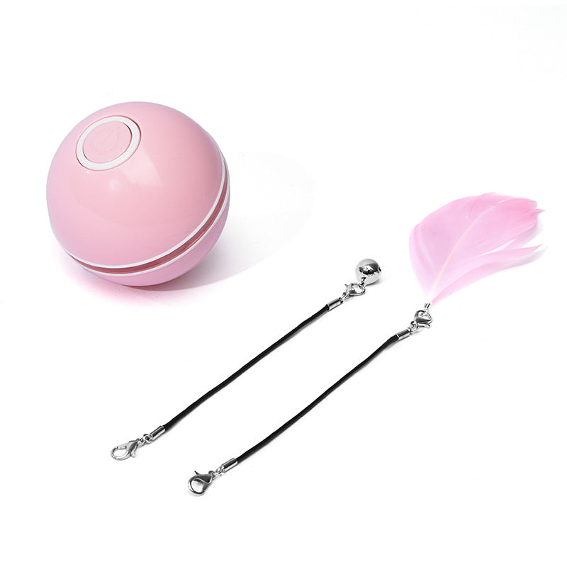 Interactive LED Laser Rolling Ball Toy For Cats