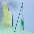 Interactive Cat Feather Wand Toy With Bell Refills