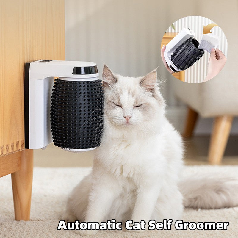 Automatic Cat Corner Self Groomer Wall Brush With Massage
