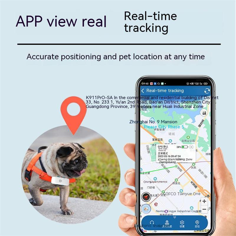 4G GPS Pet Tracker Collar Dogs Cats Waterproof Real-Time