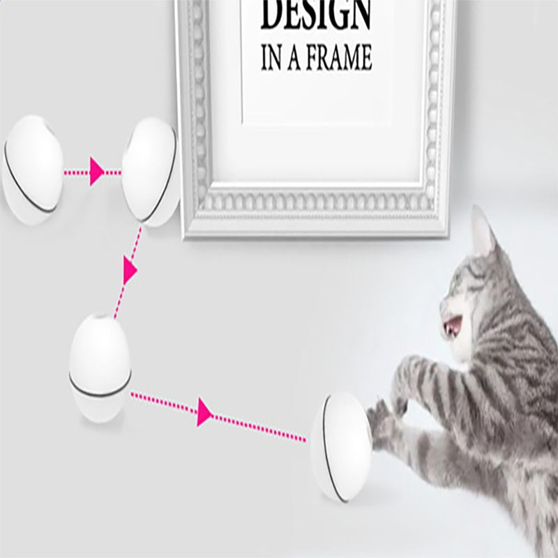 Interactive LED Laser Rolling Ball Toy For Cats