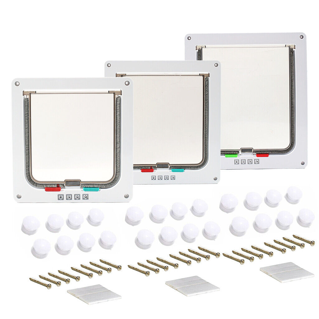4-Way Locking Pet Door For Dogs And Cats