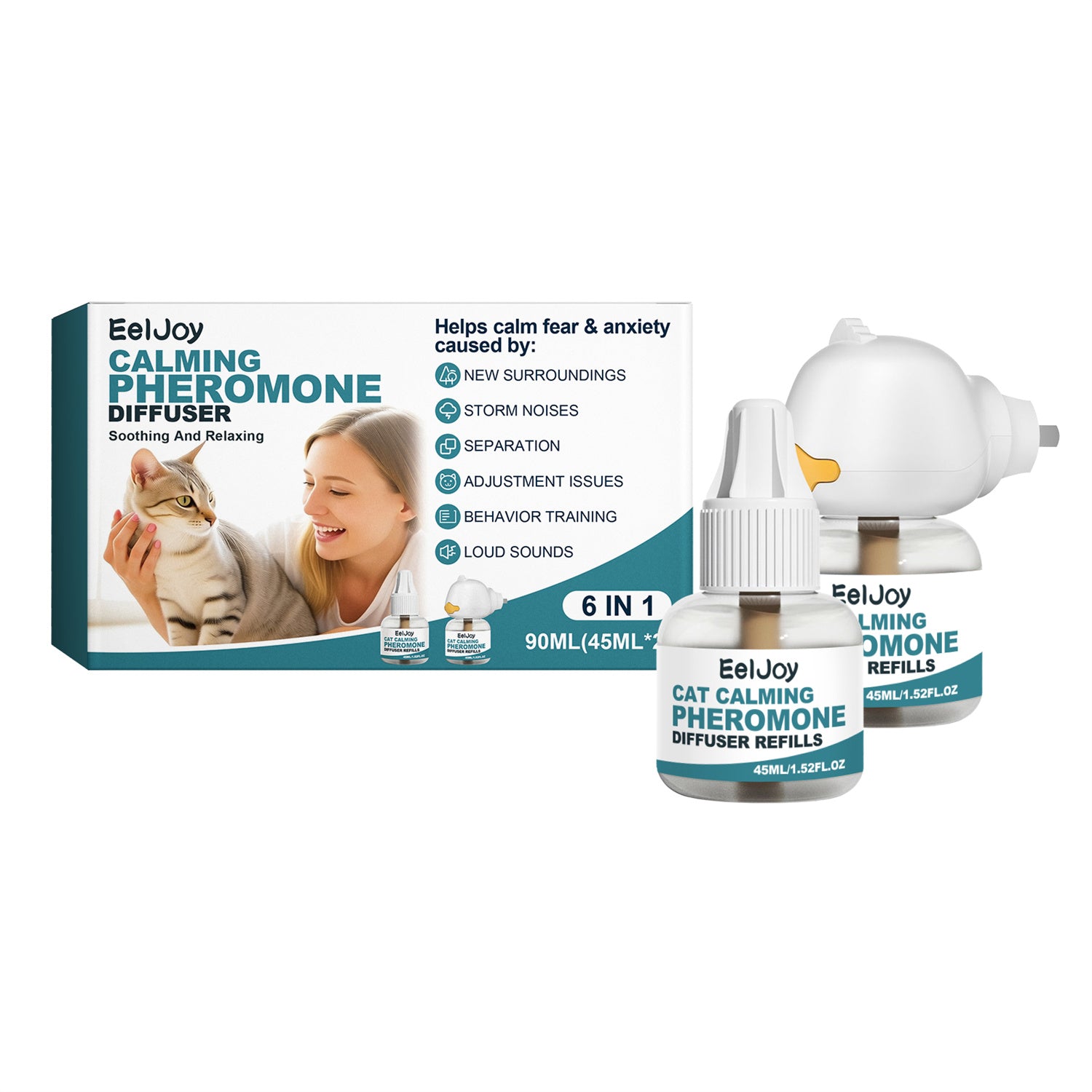 Calming Pheromone Diffuser For Anxious Cats And Dogs