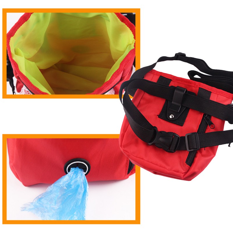 Drawstring Dog Treat Pouch For Training Walks
