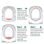 Cat Toilet Training Kit Reusable Litter Mat Trainer