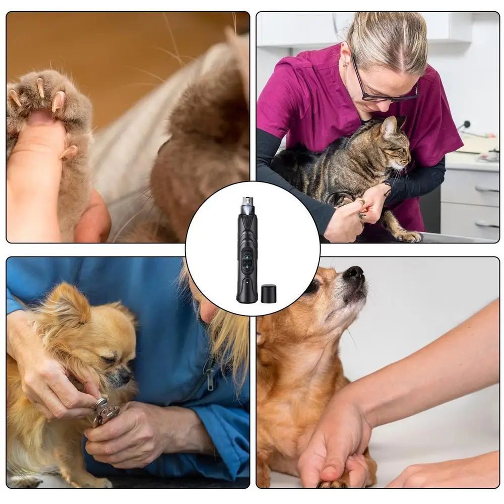 Rechargeable Lighted Dog Nail Grinder For All Sizes