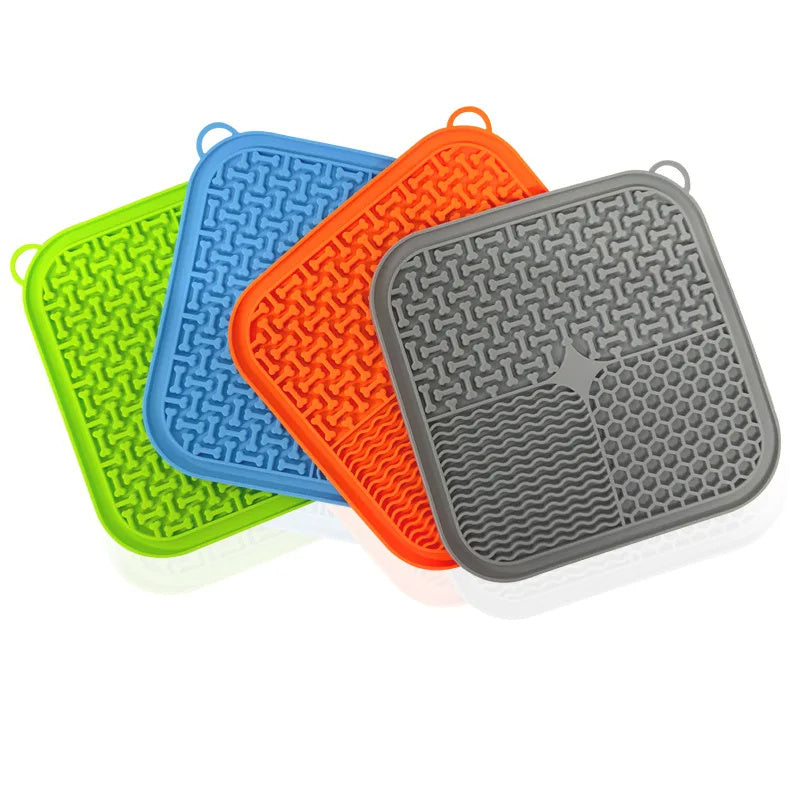 Dog Licking Mat Slow Feeder With Suction Cups Anxiety Relief
