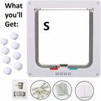 4-Way Locking Pet Door For Dogs And Cats