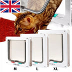 4-Way Locking Pet Door For Dogs And Cats