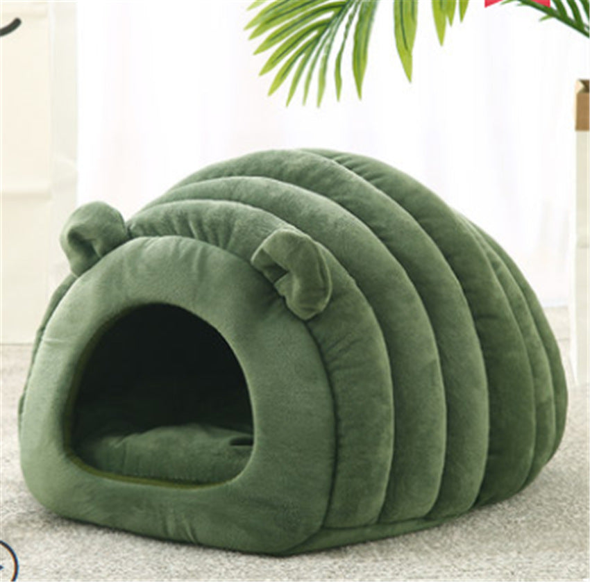 Winter Cave Cat Bed Warm Enclosed Nest For Cats