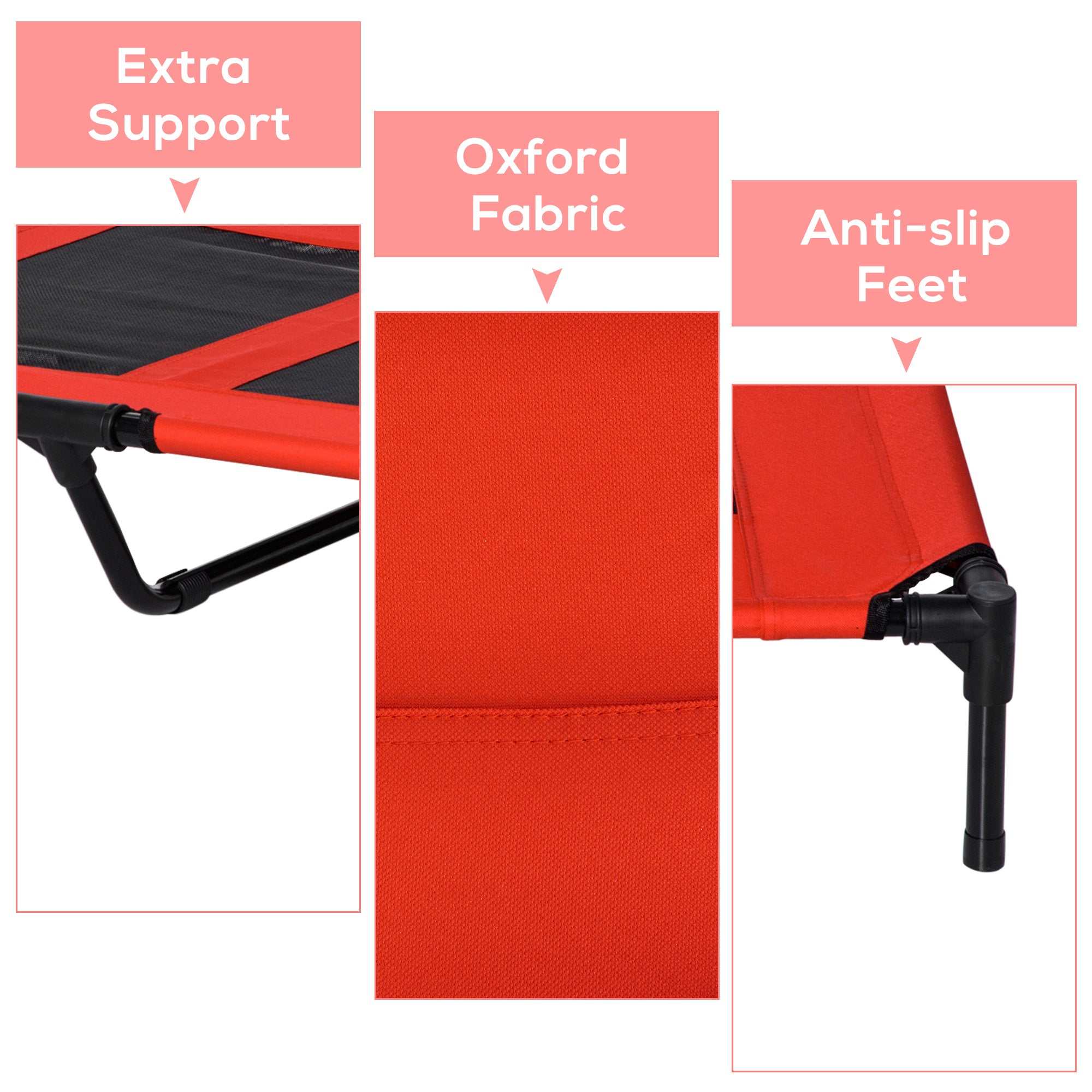 Elevated Cooling Mesh Dog Cot Bed For Summer