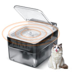 Wireless Stainless Steel Automatic Cat Water Fountain 3L