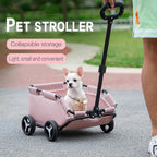 Foldable Pet Stroller For Small Dogs And Cats