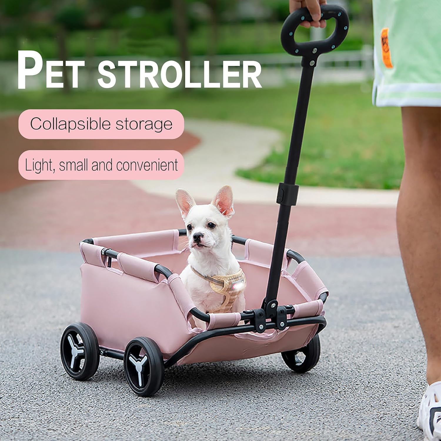 Foldable Pet Stroller For Small Dogs And Cats