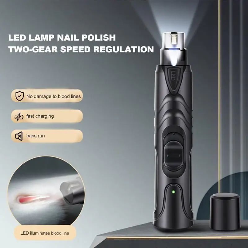 Rechargeable Lighted Dog Nail Grinder For All Sizes