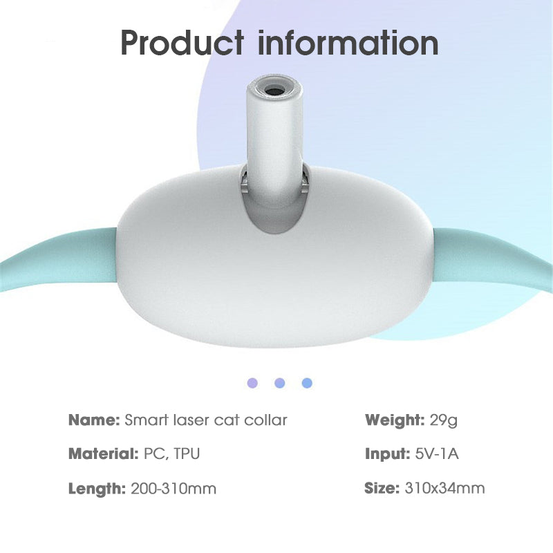 Automatic Laser Collar Toy For Interactive Cat Play