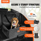 Dog Booster Car Seat For Small Medium Dogs Up To