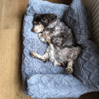 Pet Sofa Bed With Warming And Machine-Washable Cover
