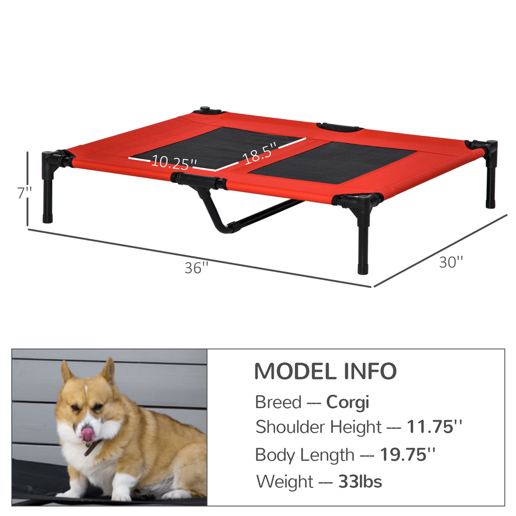 Elevated Cooling Mesh Dog Cot Bed For Summer