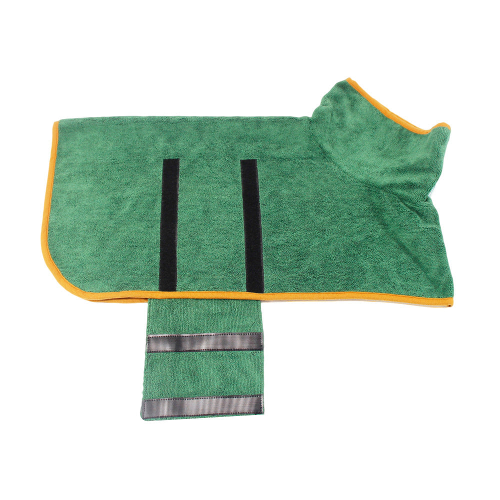 Fast Drying Microfiber Dog Bathrobe For All Sizes