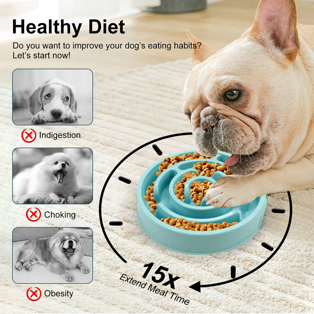 Silicone Slow Feeder Dog Bowl Anti-Choking Puzzle