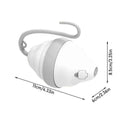 Automatic Rolling Mouse Cat Toy With Glowing Feathers